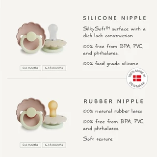 FRIGG Daisy Night Silicone จุกหลอกยางซิลิโคน รุ่นเดซี่ไนซ์ (ห่วงเรืองแสง)