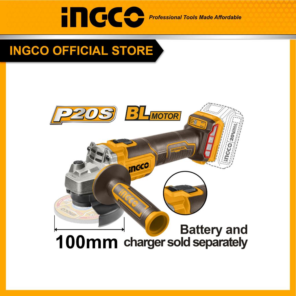 INGCO(อิงโก้)| เครื่องเจียรไร้สาย 20V(ตัวเปล่า) CAGLI201008 ลูกหมู เจียร