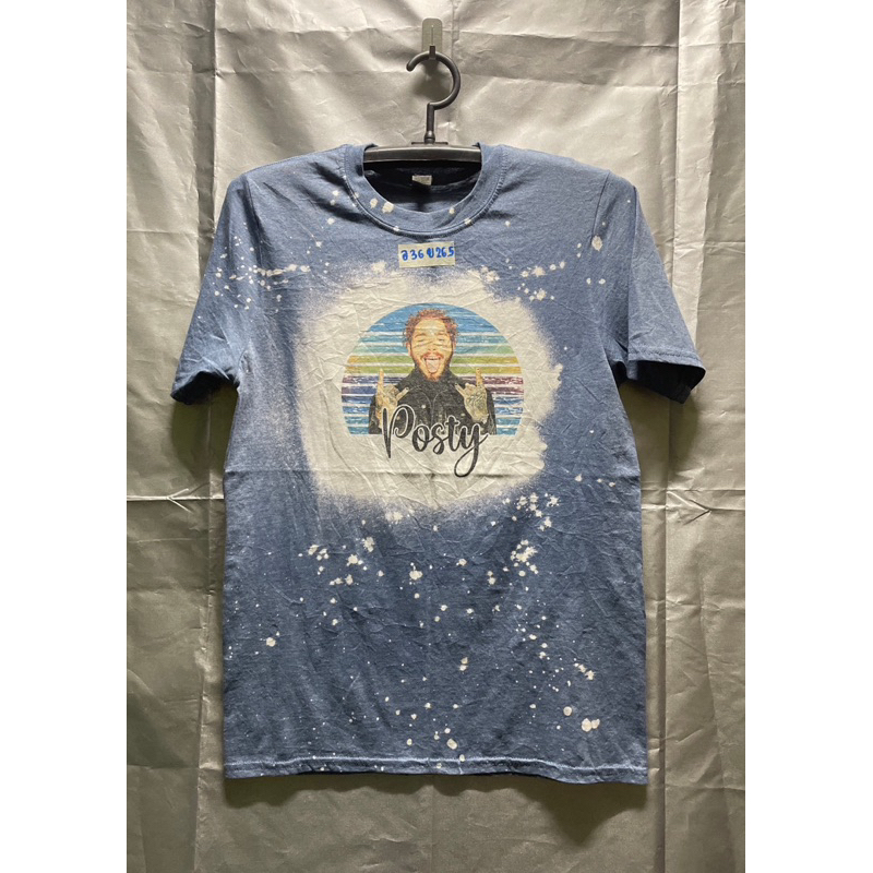 เสื้อ Posty - Post Malone (S) ป้าย Gildan มัดย้อม