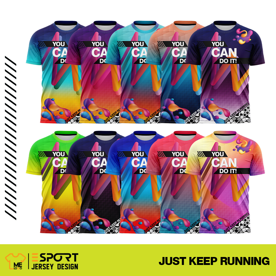 เสื้อวิ่ง (CCF.6-CCF.15) กีฬาผู้ชาย หญิง พิมพ์ลายทั้งตัว ใส่สบาย มีทั้งไซส์เล็กและไซส์ใหญ่