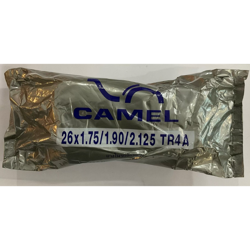ยางในจักรยาน 26*1.75/1.90/1.95/2.125 จุกใหญ่ ยี่ห้อ Camel เเบบถุง สำหรับรถเสือภูเขา