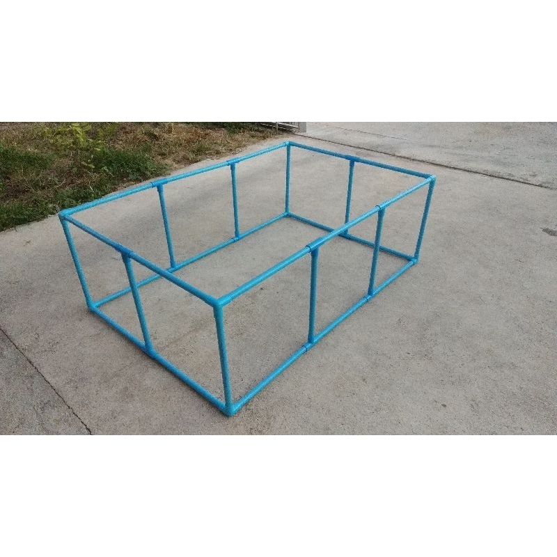 ชุดบ่อผ้าใบPE 1x1.5x0.5ม. +โครงพีวีซี 6หุน (ครบชุด) - รูปที่ 4