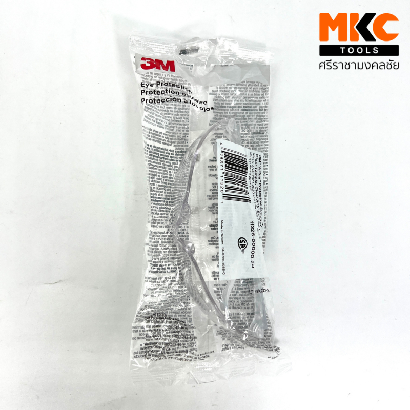 3M แว่นตานิรภัย เลนส์ใส #11326 VIRTUA