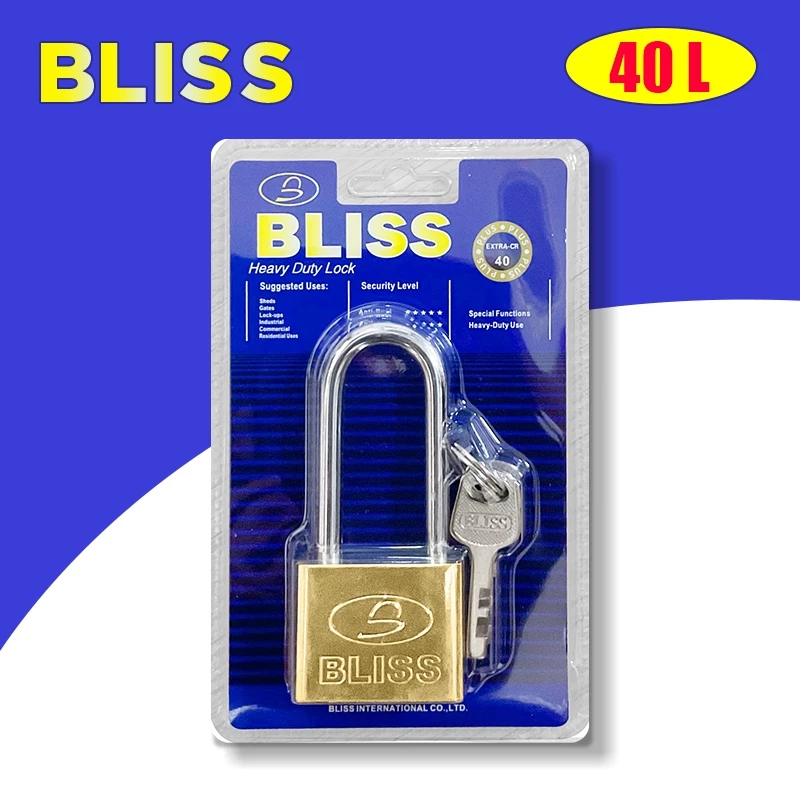 BLISS แม่กุญแจทองเหลือง ขนาด 30-60 มม. thumbnail 10
