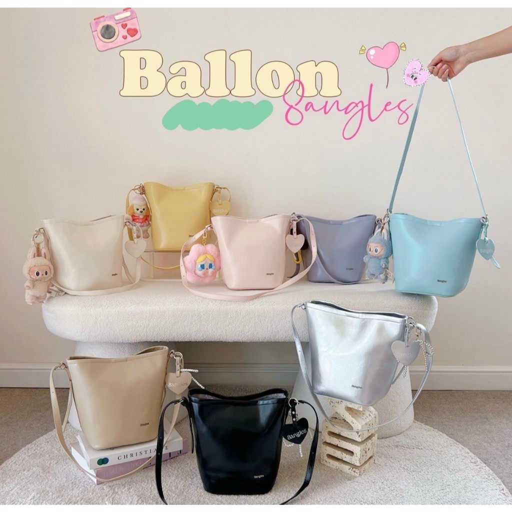 กระเป๋าถัง รุ่น Balloon 11 นิ้ว ปรับสายสั้นยาวได้ by 8anglesshop D053