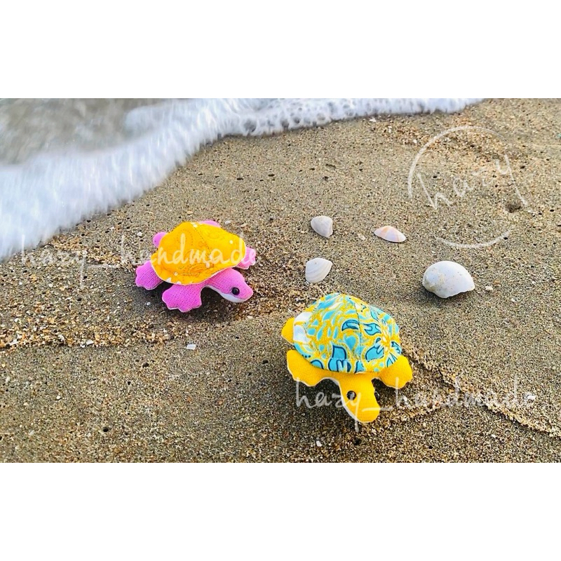 พวงกุญแจเต่า ทะเล turtle  keychain ผ้าไทย ของฝากน่ารัก handmade ของชำร่วย ของพื้นเมือเชียงใหม่