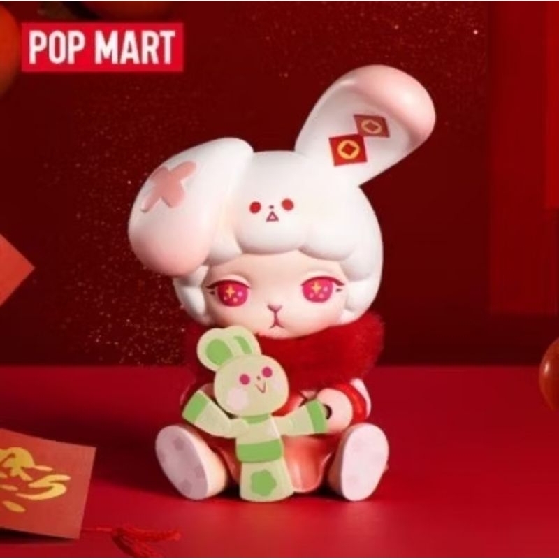 [ไลฟ์/วีดิโอมีโค้ดลด]✔️เช็คการ์ด 🐰Popmart new year rabbit