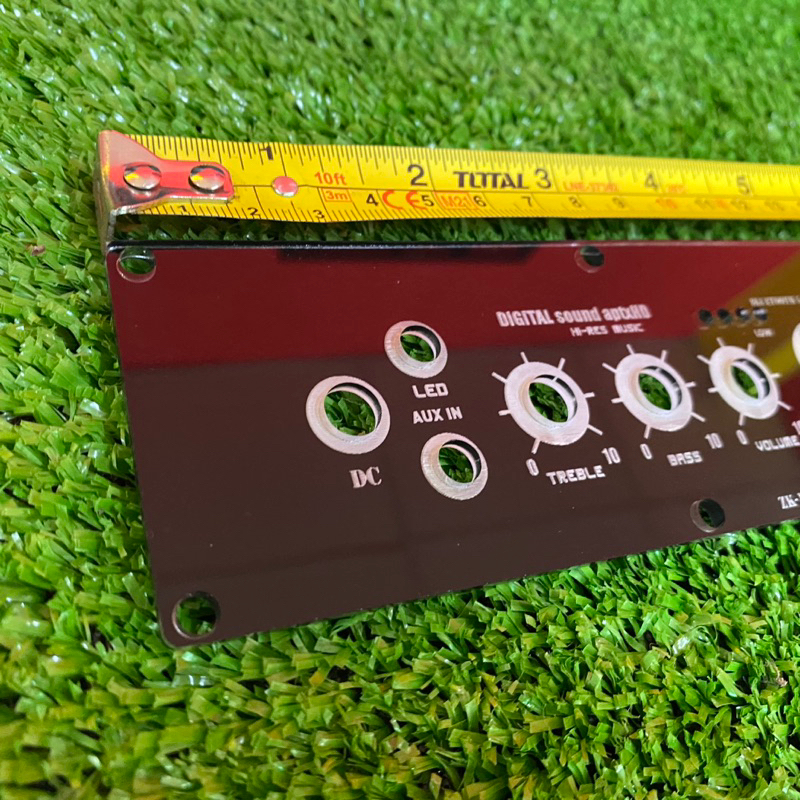 แผ่นเพลท ZK 1002t สีดำเงา 13cm x 4cm ลำโพงบลูทูธdiy 1 ชิ้น