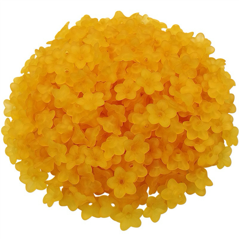 ลูกปัดอะคริลิคใสลายดอกไม้ - รูปที่ 2