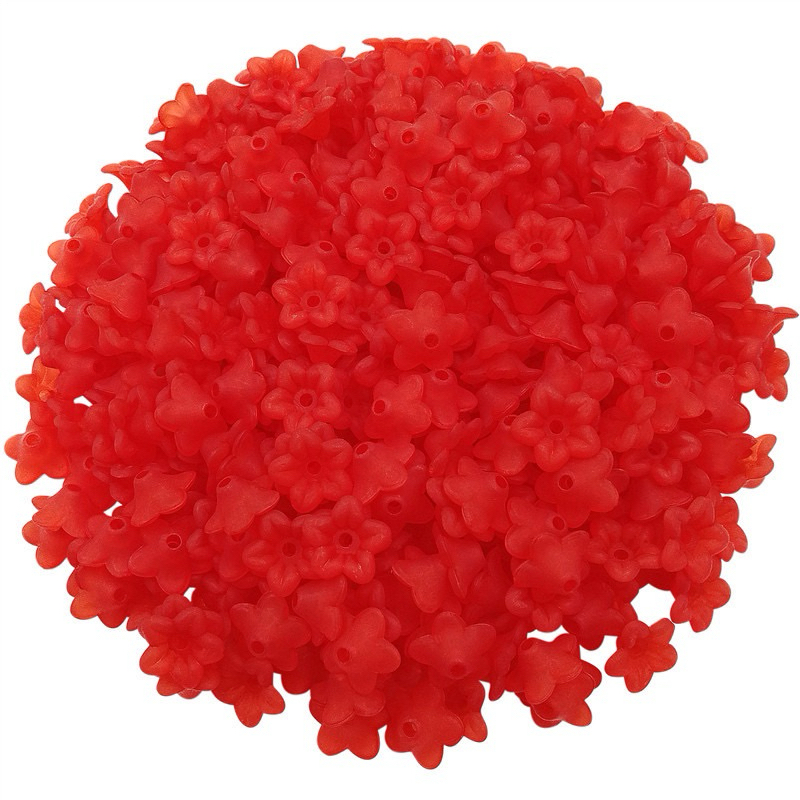 ลูกปัดอะคริลิคใสลายดอกไม้ - รูปที่ 5