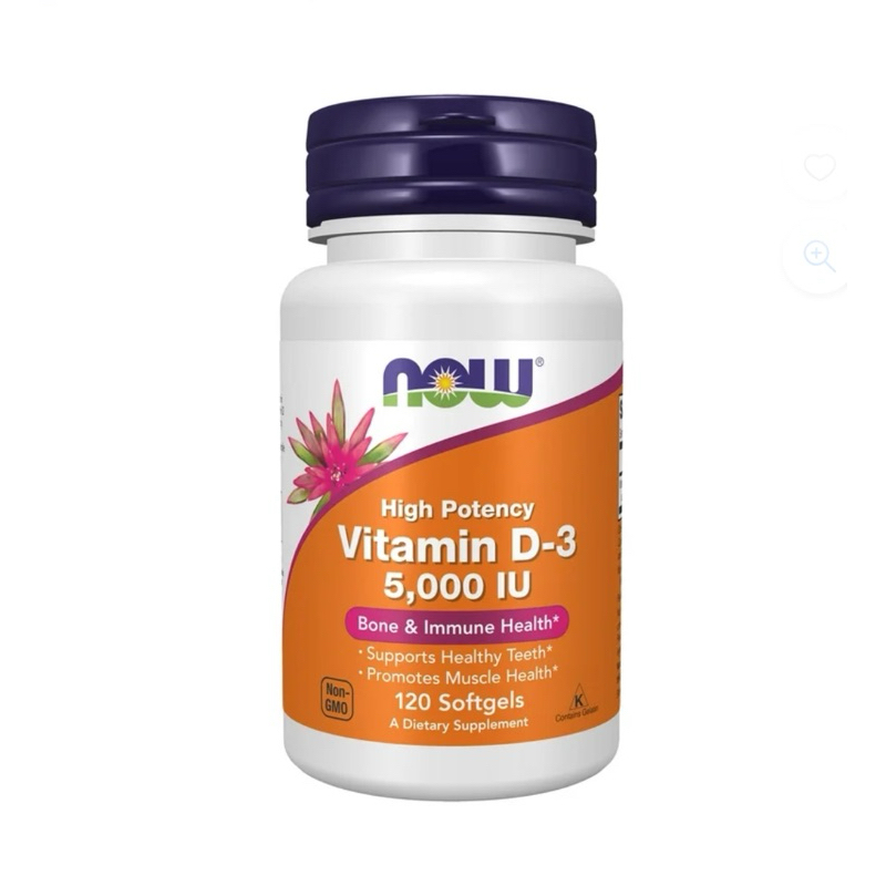 EXP 2/29 NOW FOOD วิตามินดี 3  Vitamin D3 5,000 IU เสริมภูมิต้านทาน บำรุงกระดูกและฟัน