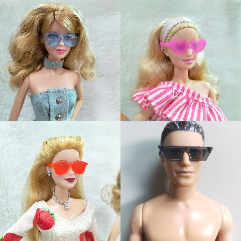 BBDOLL แว่นตาบาร์บี้ แว่นตุ๊กตา สำหรับ บาร์บี้ เคน ขนาดเล็ก สำหรับตุ๊กตา และบ้านตุ๊กตา