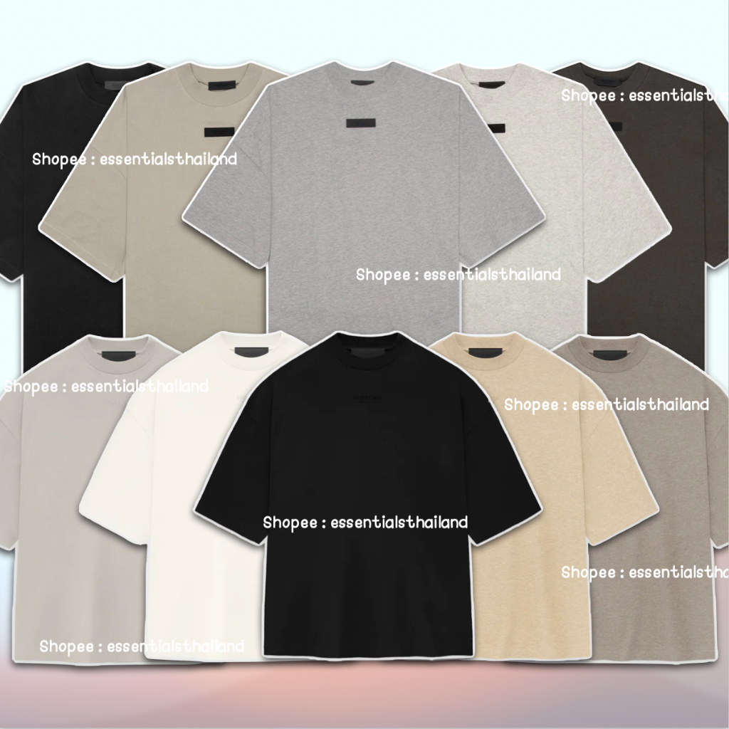 พร้อมส่ง ใช้โค้ดลดแล้วเหลือ 1505 เสื้อยืดแขนสั้นแบรนด์ FEAR of God ESSENTIALS COLLECTION 2023-2024