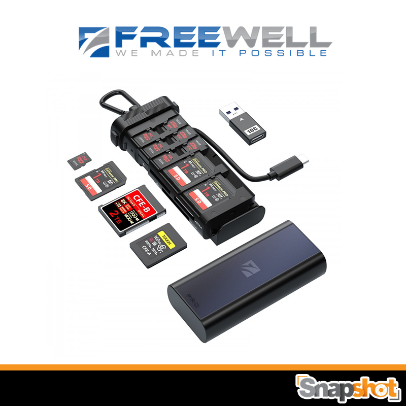 FREEWELL Pro Card Reader CF A/B, SD, TF [FW-CR02-PRO]