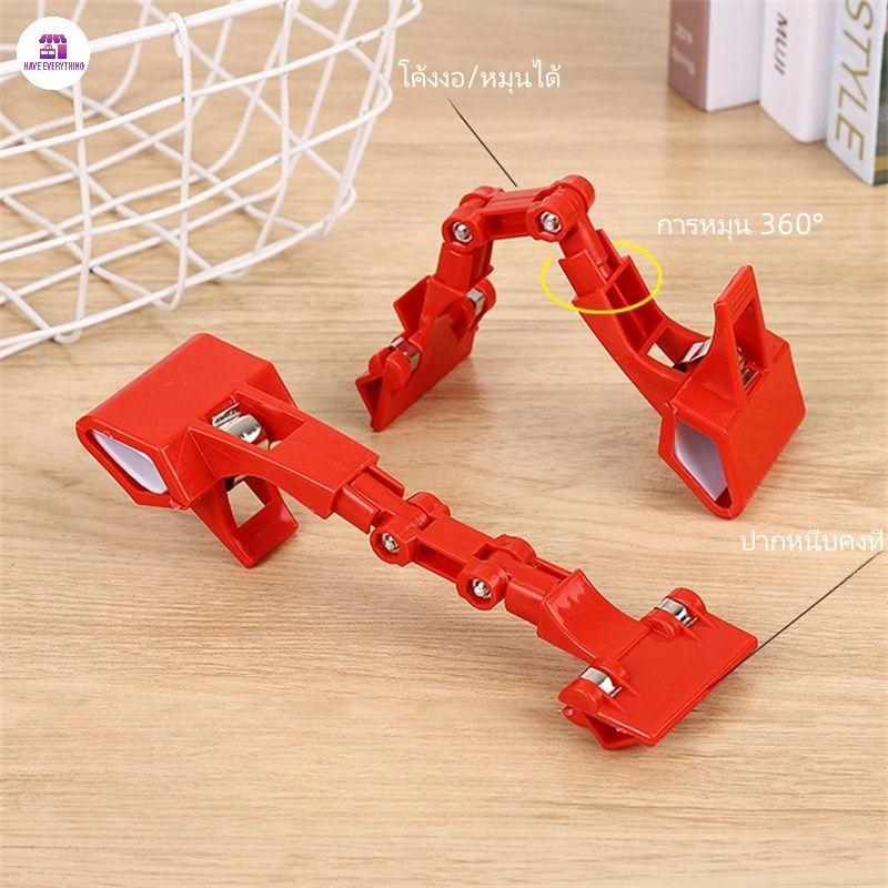 ตัวหนีบป้าย ตัวหนีบป้ายราคา ที่หนีบป้ายราคาสินค้า สามารถหมุนได้ 360° แบบปรับงอได้ มีหลายสี ป้ายราคา - ภาพย่อย 2