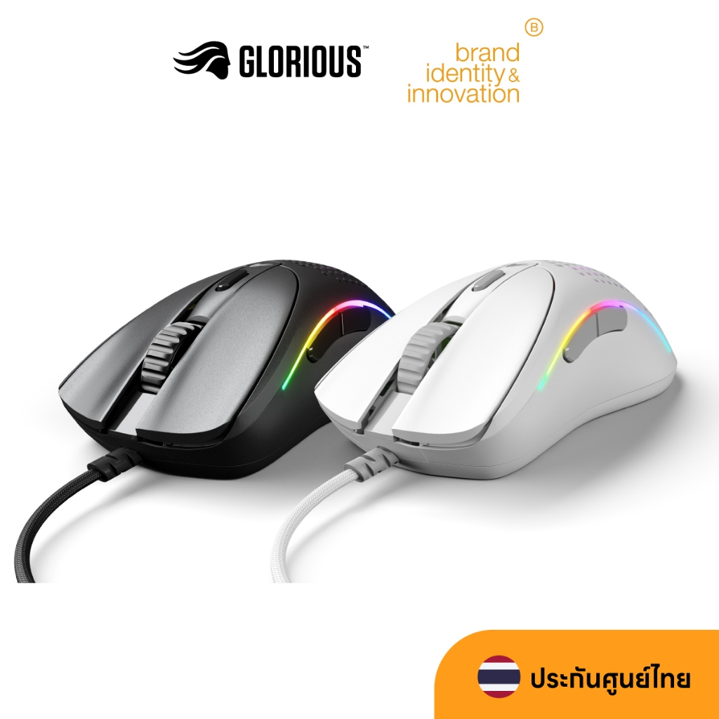 Glorious Model D 2 Mouse Wired White/Black มีสาย มีให้เลือก 2 สี