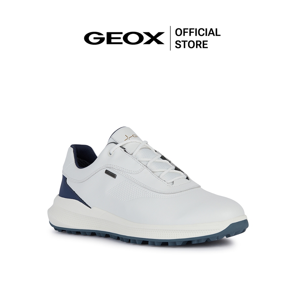 GEOX รองเท้าผ้าใบผู้ชาย รุ่น U PG1X B ABX G - WHITE/BLUE SS24 (U36E0GC1Z4KM_S4WTBL)