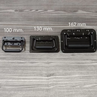 มือจับสปริง แบบเจาะขันสกรู แบบพับได้ ขนาด 100mm 130mm 162mm หูหิ้ว ตู้ลำโพง Diy มี 3 ขนาด ราคาต่อ 1 ตัว สีเงินและสีดำรมค