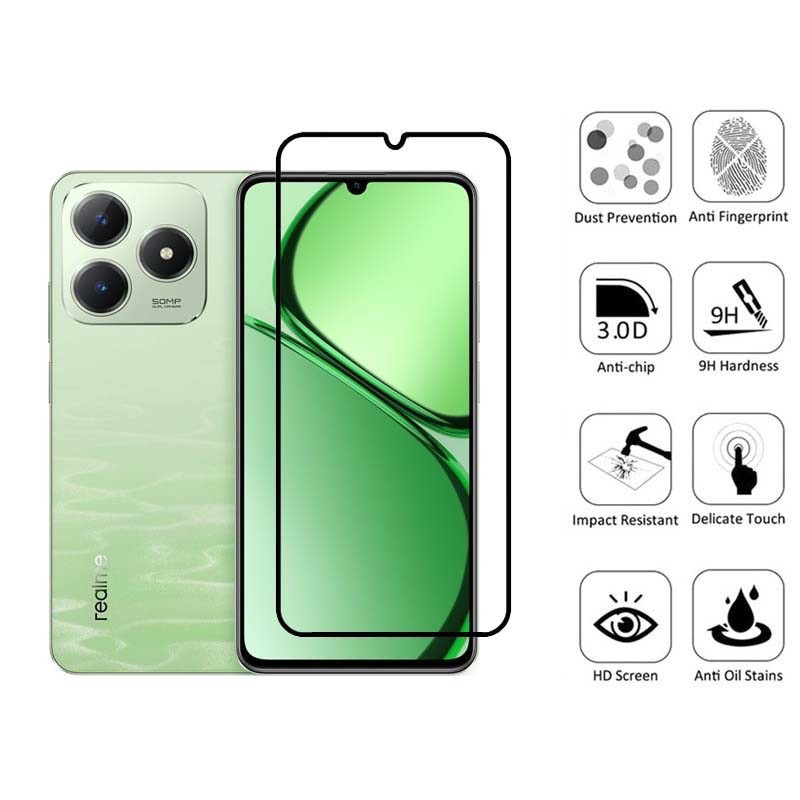 ฟิล์มกระจก Realme C63 กระจกนิรภัย HD ป้องกันหน้าจอ สำหรับ  Realme C65 C63 C55 C53 C51ฟิล์มกระจก