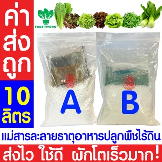 *ค่าส่งถูก* สารละลาย AB (200mlx2ขวด)ไฮโดรโปนิกส์ เอบี ธาตุอาหาร ผักไฮโดร Hydroponics ผักสลัด ผักไทย ผักจีน AAA