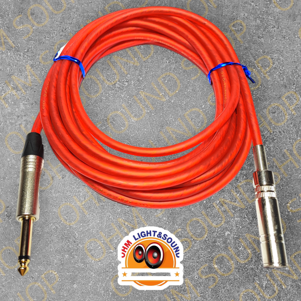 สายสัญญาณ TS TO TSเมีย6.35 สาย 6 mm 8 สี อย่างดี หุ่มท่อหดทุกจุด แจ็ค กีต้าร์ สายไมค์ LIDGE cm - รูปที่ 5