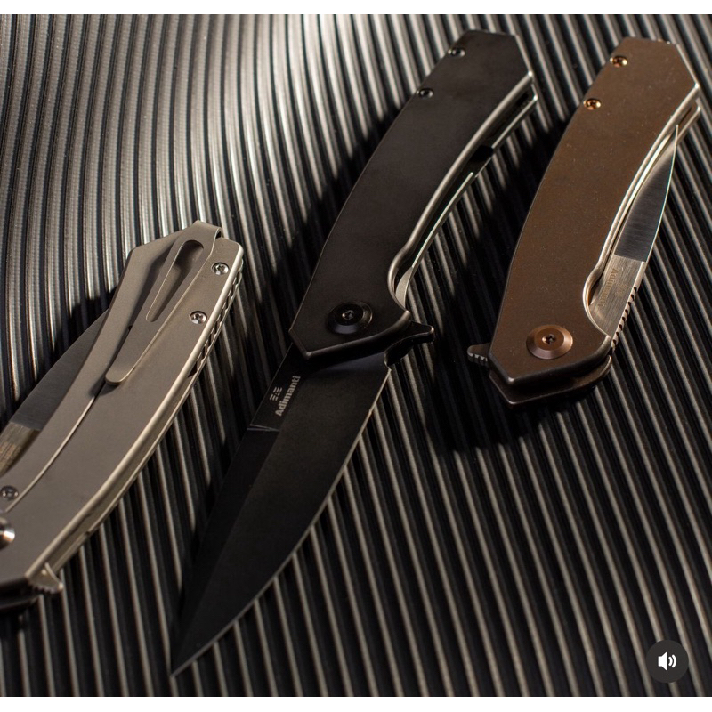 มีด มีดพับGanzo Skimen ของแท้100% วัสดุใบมีดเหล็ก S35VN ด้ามจับวัสดุไทเทเนียม