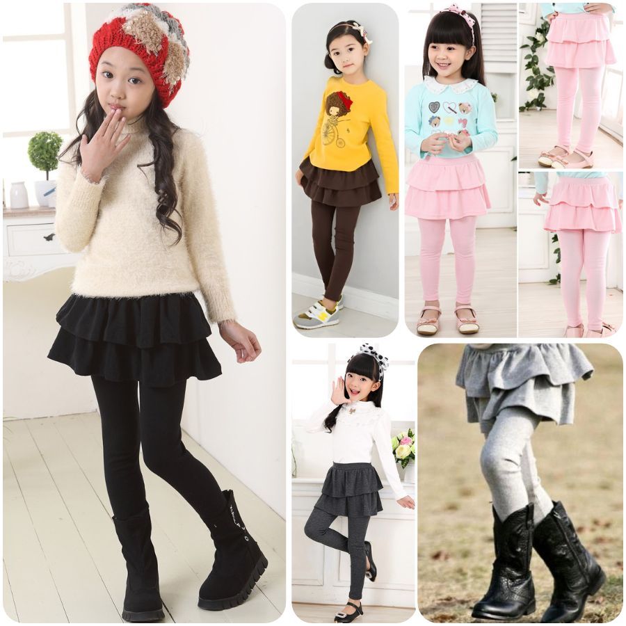 604 พร้อมส่ง กางเกงเลกกิ้งกระโปรง เลกกิ้งเด็ก เลกกิ้ง กางเกง อุปกรณ์กันหนาว