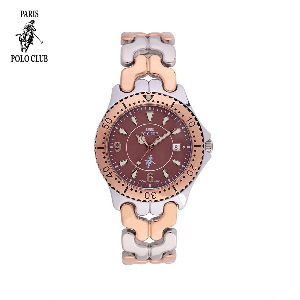 Paris Polo Club นาฬิกาข้อมือผู้หญิง สายสแตนเลส รุ่น PPC-DD05