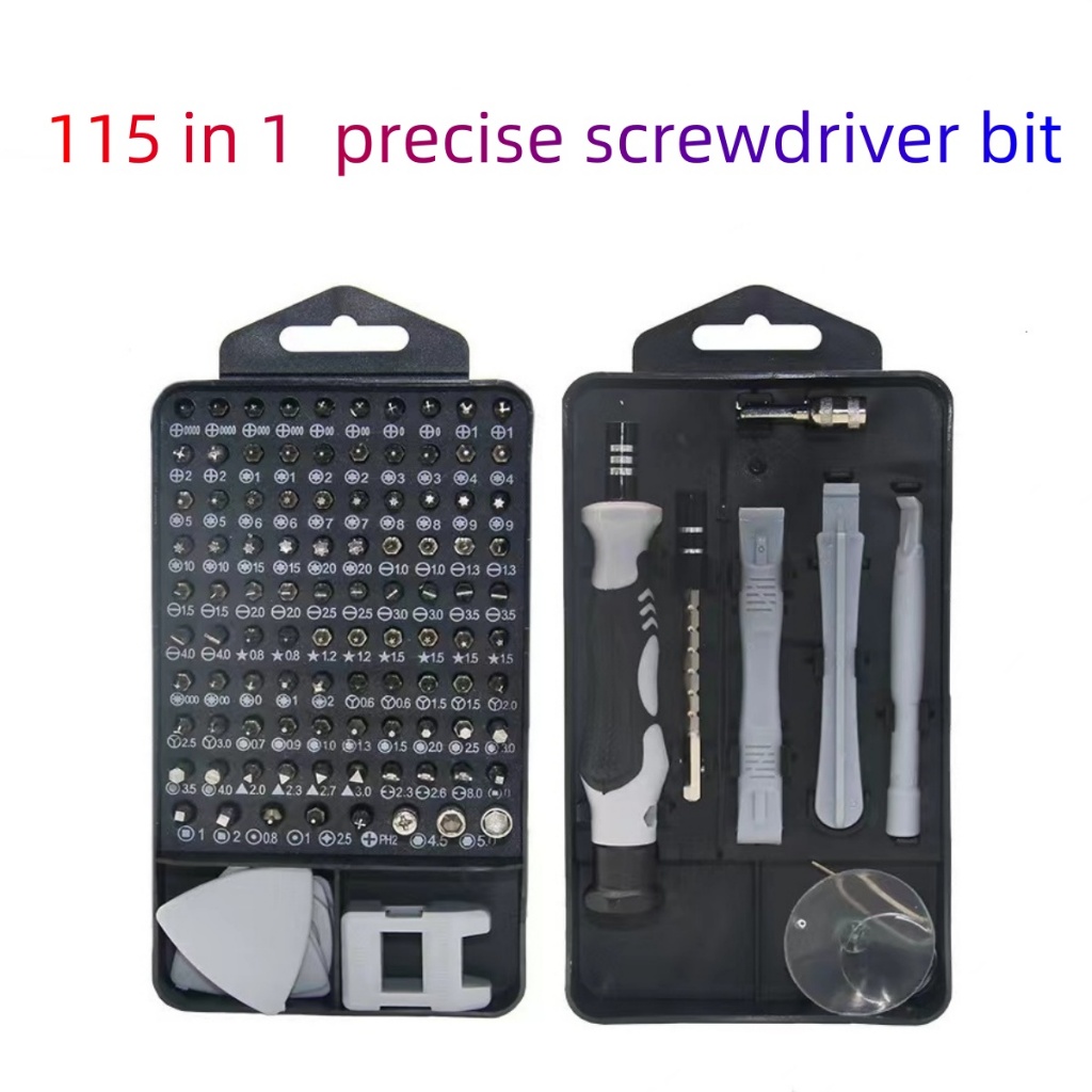 115-in-1ชุดไขควง Precision Torx Phillips Hex Head ชุดไขควงแม่เหล็ก