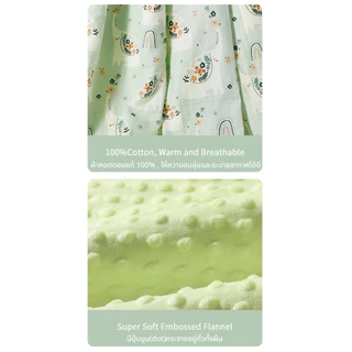 🛌🧶ผ้าห่มเด็ก Insular เนื้อผ้านุ่มอ่อนโยนต่อผิวเด็ก ไม่ระคายเคือง มัสลิน + ดอทขนมิงค์ และ คอตตอนแท้
