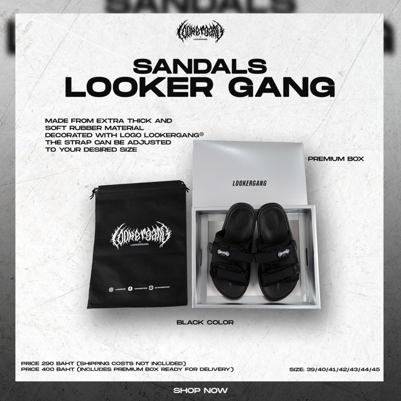 LOOKER - รองเท้าแตะใหม่ *แถมฟรีถุงผ้า*