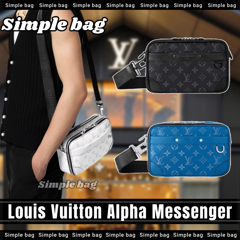 💯หลุยส์วิตตอง🍑Louis Vuitton Alpha Messenger bag LV กระเป๋า กระเป๋าสะพายเดี่ยว #Simple bag