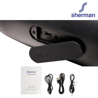 Sherman ลำโพงบลูทูธ รุ่น BS-3 (สีดำ)