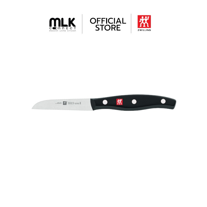 ZWILLING มีดปอกผักผลไม้สแตนเลสสตีล รุ่น Twin Pollux  มีความคมและทนทาน 80 มม. สีเงิน ด้ามสีดำ N307200