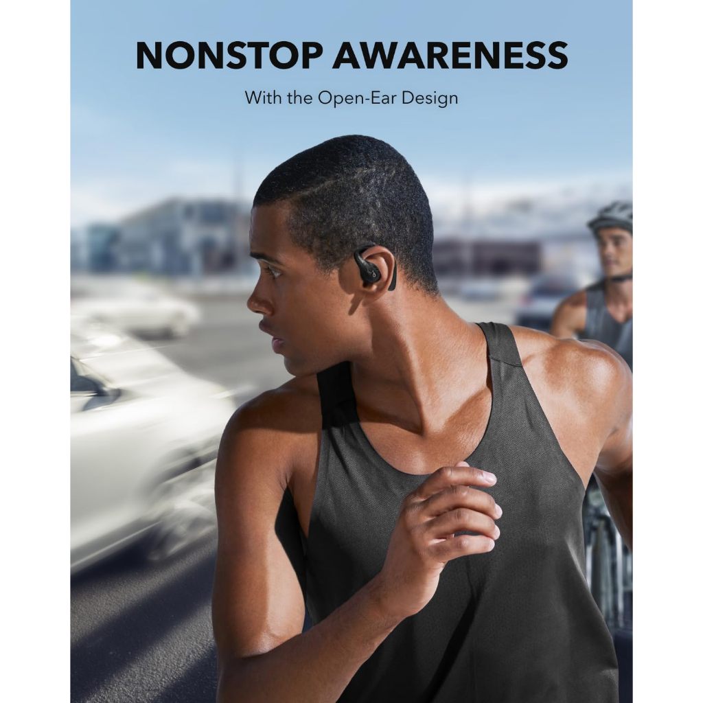 Soundcore AeroFit Pro หูฟังบลูทูธ หูฟังไร้สาย ออกกำลังกาย Open-Ear Headphones Ultra Comfort