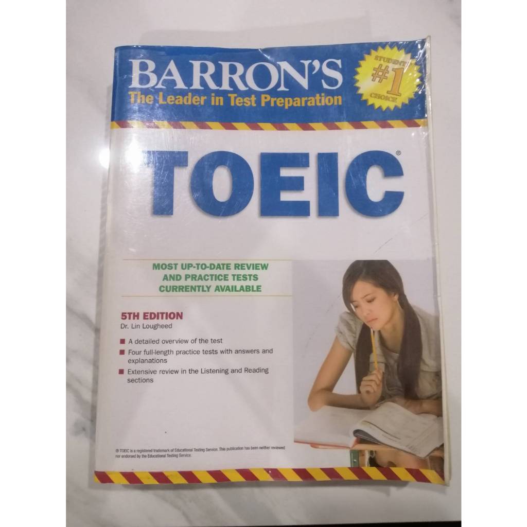 หนังสือ BARRON'S THE LEADER IN THE PREPARATION TOEIC