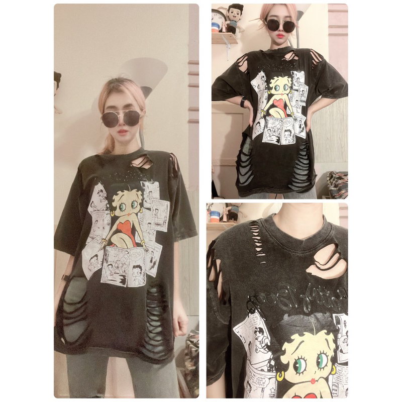 ลายเดียว รวมทุกแบบ เสื้อยืดลาย betty boop