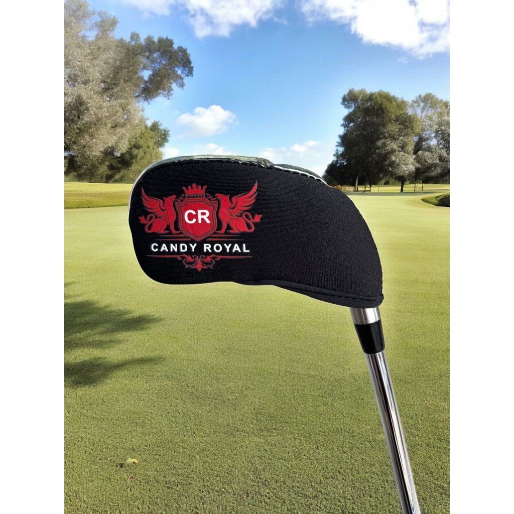 โคเว่อร์ไม้กอล์ฟโชว์เบอร์ ใส่กับอะไรก็ได้ Candy Royal Iron Wedge Chipper Golf Cover Transparent at top