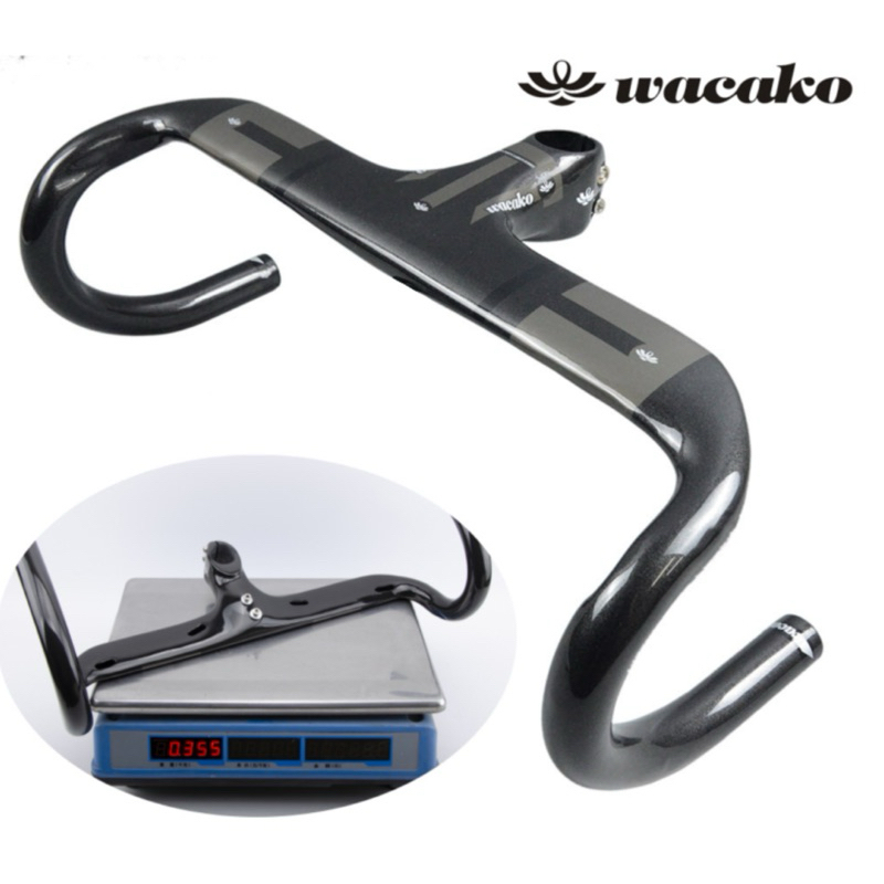 แฮนด์คาร์บอน wacako ขนาด 400mmและ420mm สเต็ม100mm