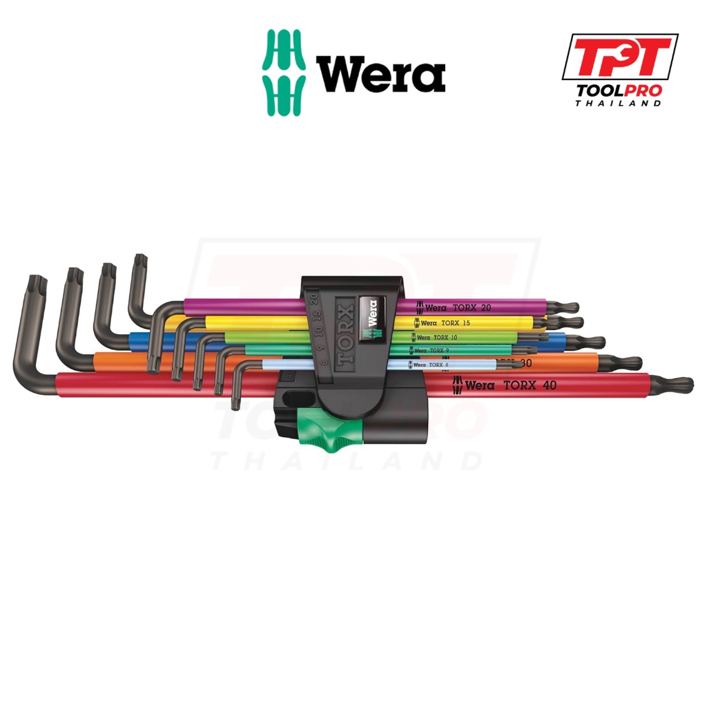 Wera ประแจแอลทอกซ์ L-Key Set, Torx 967/9 TX XL Multicolour 1 (05024480001)