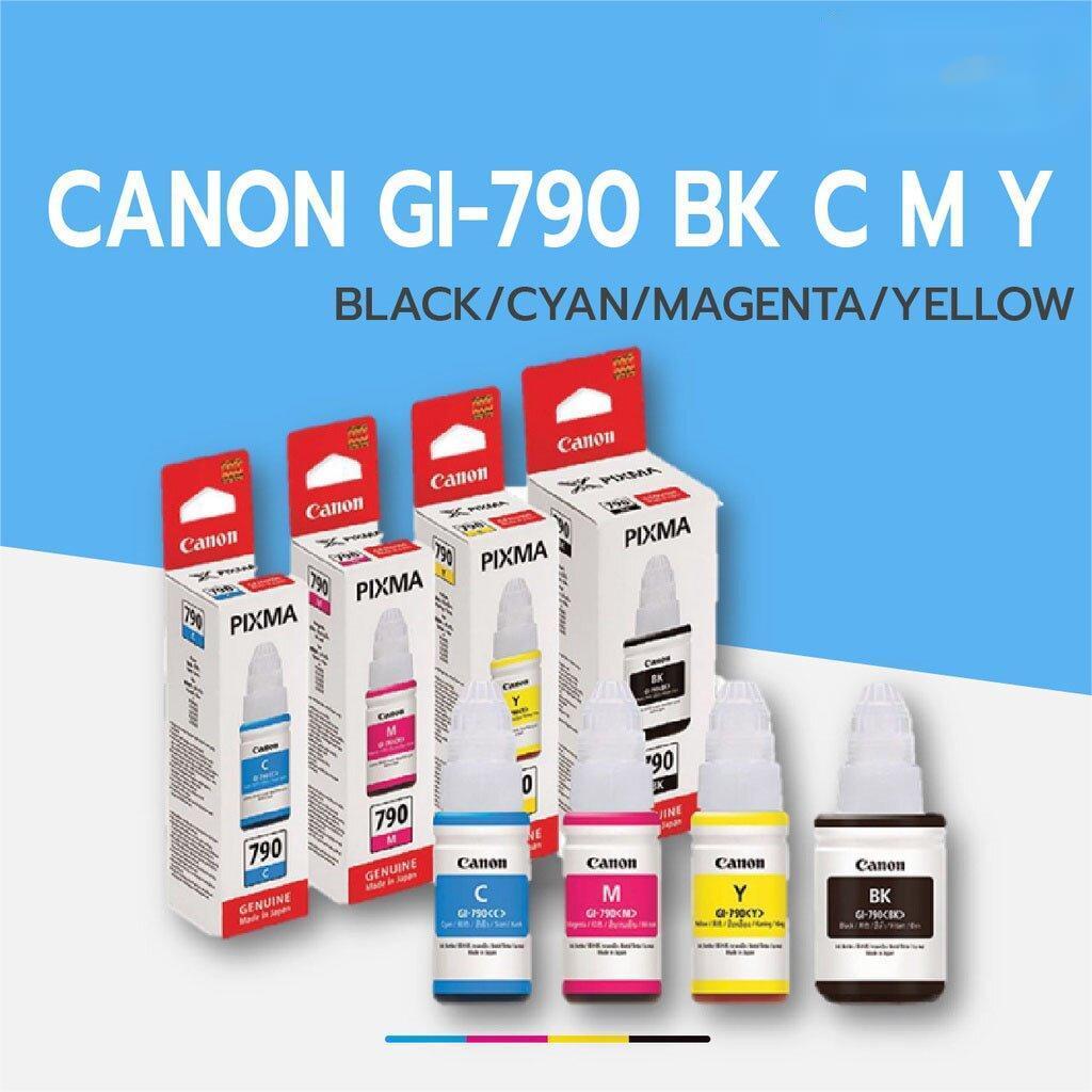 Canon GI-790 ใช้กับเครื่อง รุ่น แ(พร้อมกล่อง) ของแท้ 100% ราคาสุดคุ้ม เหมาะกับCanon 790G1000 G1010G2000 G2010G3000 G3010