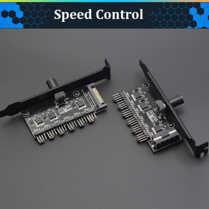 การ์ดควบคุมความเร็วรอบพัดลม Fan speed control 4pin PWM PCIe Slot