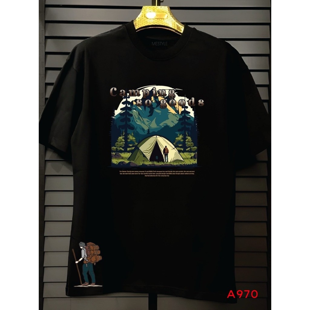 เสื้อCotton100% สกรีนแบบดิจิตอล เนื้อผ้าหนานุ่ม A970-แขนสั้น