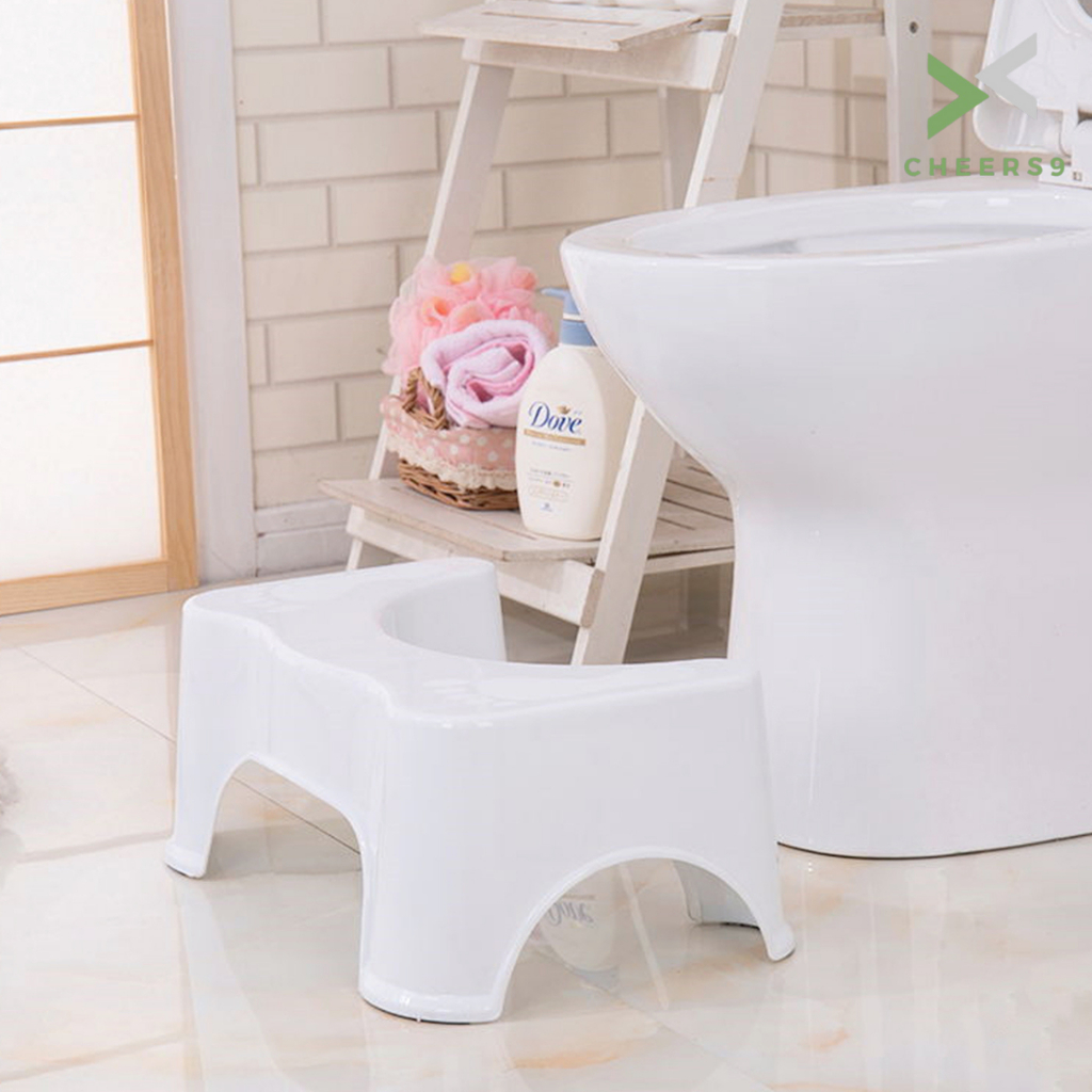 ที่วางเท้าในห้องน้ำ เก้าอี้นั่งส้วม ที่วางเท้า Toilet Stool ใช้สำหรับนั่งขับถ่าย สะดวก ใช้งานง่าย Cheers9