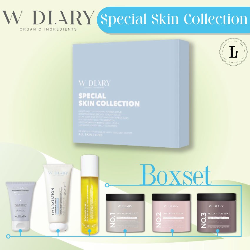 W DIARY  Product Information Section Special Skin Collection : Boxset By WDiary