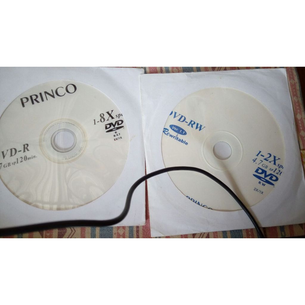 DVD-RW แถม DVD-R Princo 1แผ่น เขียน ลบได้ ปรินโก้ ไรท์