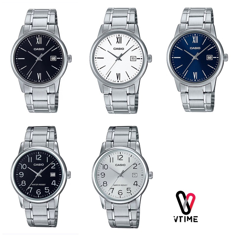CASIO นาฬิกาผู้ชาย รุ่น MTP-V002D สายสแตนเลส