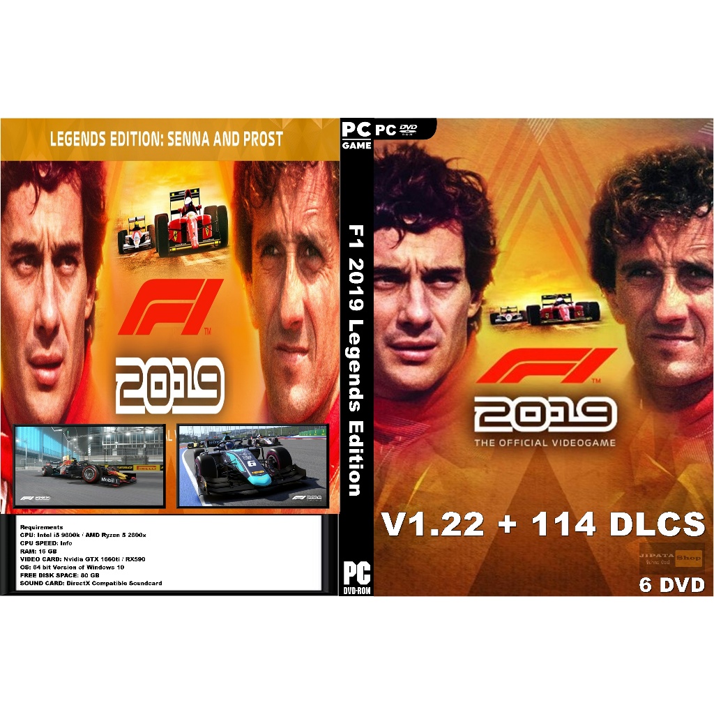 แผ่น Game PC F1 2019 Legends Edition (6DVD)