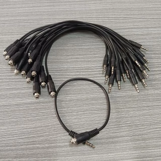 สายสัญญาณเสียง 3.5 มม.ตัวผู้-ตัวเมีย สายaux 3.5 มม ยาว 30ซม. มีหัวตรง สีเงิน สีทอง สเตอริโอpj392