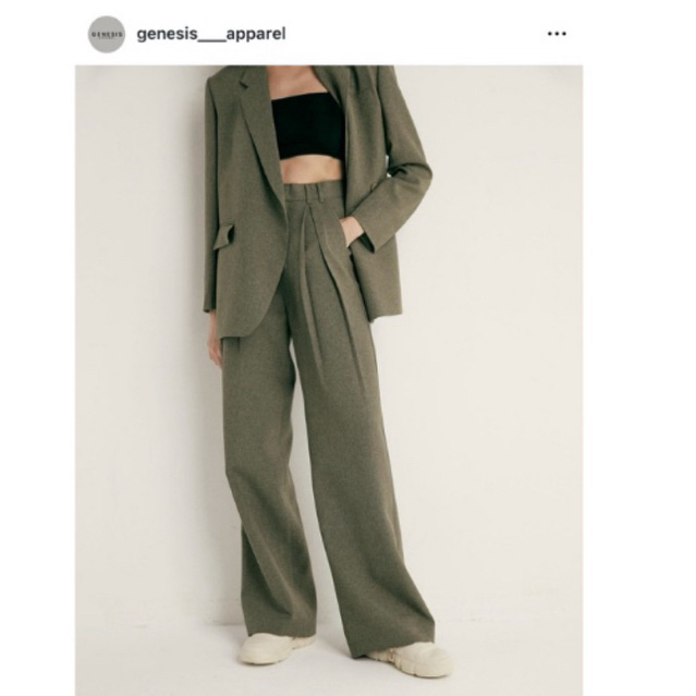 กางเกงขายาว ทรงกระบอก SIZE M แบรนด์ ig : GENESIS_APPAREL